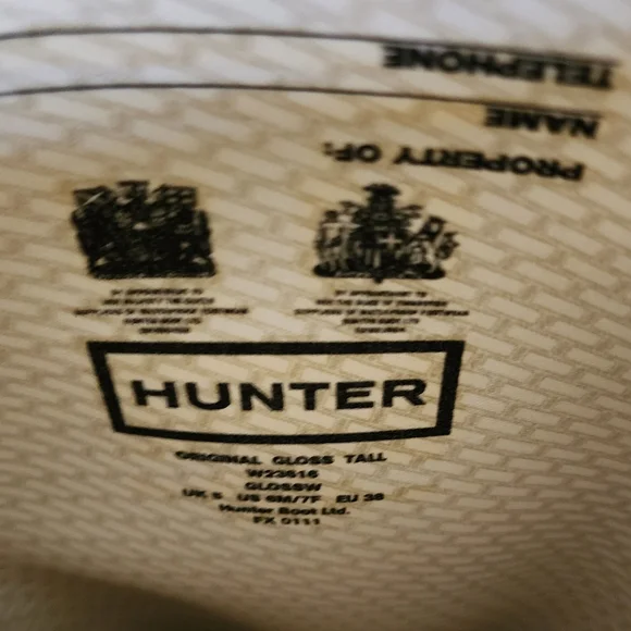 Light Blue Tall Hunter Rain Boots - Picture 5 of 5